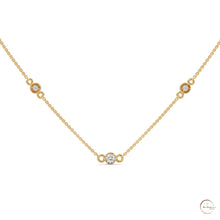 0.10 CT. Bezel Diamond Station Pendant