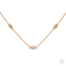 0.10 CT. Bezel Diamond Station Pendant