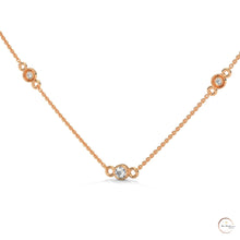 0.10 CT. Bezel Diamond Station Pendant