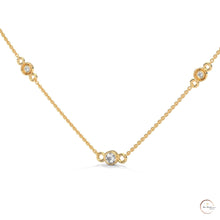 0.10 CT. Bezel Diamond Station Pendant
