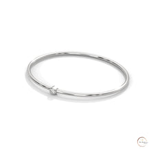 0.10 Ct. Bezel Set Lab Diamond Bangle Minimalist Luxe