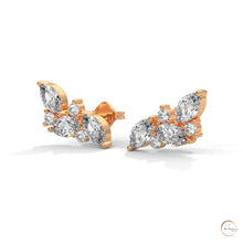 0.15 CT. Marquise Cluster Diamond Earrings