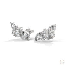 0.15 CT. Marquise Cluster Diamond Earrings