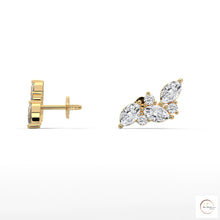 0.15 CT. Marquise Cluster Diamond Earrings