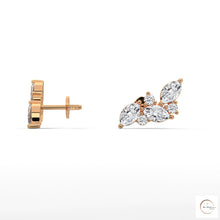 0.15 CT. Marquise Cluster Diamond Earrings