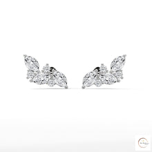 0.15 CT. Marquise Cluster Diamond Earrings