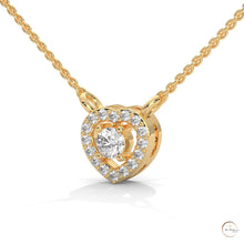 0.20 CT. Heart Diamond Pendant