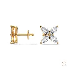 0.20 CT. Marquise Cluster Diamond Studs