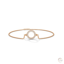 0.20 Ct. Circle Lab Diamond Bracelet Dainty Chain