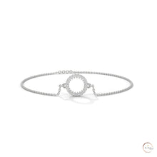 0.20 Ct. Circle Lab Diamond Bracelet Dainty Chain