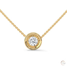0.25 CT. Round Bezel Lab Diamond Pendant
