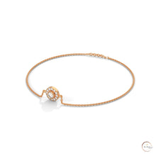 0.25 Ct. Halo Round Lab Diamond Bracelet Dainty & Elegant