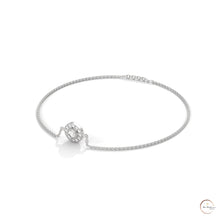 0.25 Ct. Halo Round Lab Diamond Bracelet Dainty & Elegant