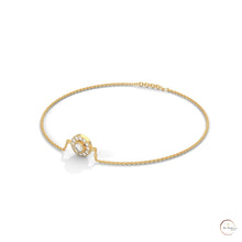 0.25 Ct. Halo Round Lab Diamond Bracelet Dainty & Elegant