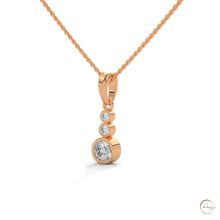 0.30 CT. 3-Stone Drop Pendant
