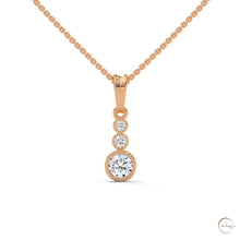 0.30 CT. 3-Stone Drop Pendant