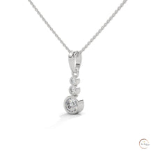 0.30 CT. 3-Stone Drop Pendant