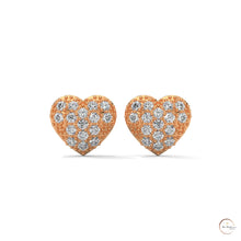 0.30 CT. Diamond Heart Stud Earrings