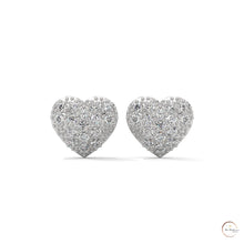 0.30 CT. Diamond Heart Stud Earrings