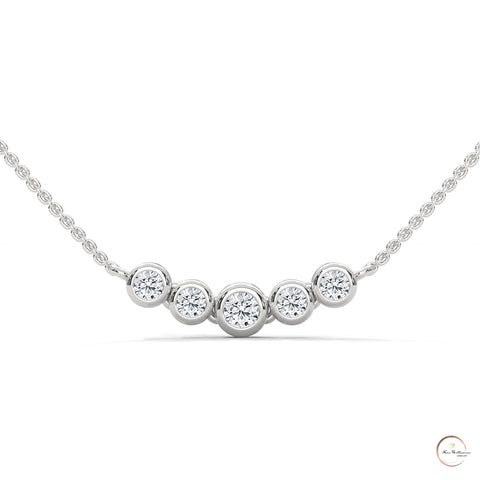 0.30 CT. Five-Stone Diamond Pendant