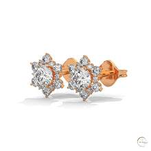 0.30 CT. Floral Cluster Diamond Studs