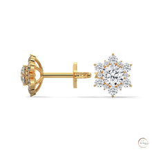 0.30 CT. Floral Cluster Diamond Studs