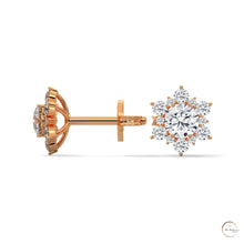 0.30 CT. Floral Cluster Diamond Studs