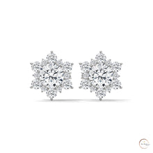 0.30 CT. Floral Cluster Diamond Studs