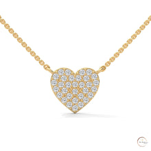 0.30 CT. Heart Pavé Diamond Pendant
