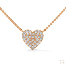 0.30 CT. Heart Pavé Diamond Pendant