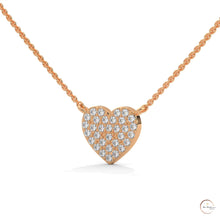 0.30 CT. Heart Pavé Diamond Pendant
