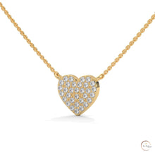 0.30 CT. Heart Pavé Diamond Pendant
