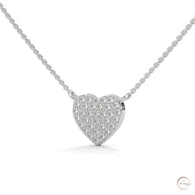 0.30 CT. Heart Pavé Diamond Pendant
