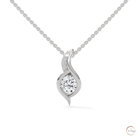 0.30 CT. Lab Diamond Teardrop Pendant