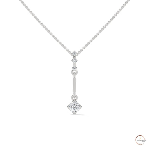 0.30 CT. Linear Drop Pendant
