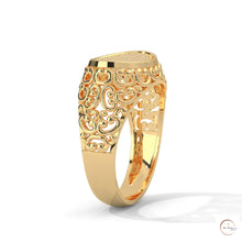 0.30 Ct. Filigree Pavé Lab Diamond Men’s Ring