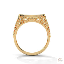 0.30 Ct. Filigree Pavé Lab Diamond Men’s Ring