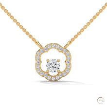 0.35 CT. Floral Diamond Pendant