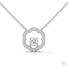 0.35 CT. Floral Diamond Pendant