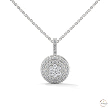 0.35 CT. Triple Halo Cluster Diamond