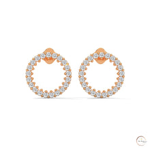 0.50 CT. Circle Diamond Earrings
