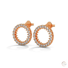 0.50 CT. Circle Diamond Earrings