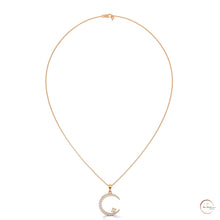 0.50 CT. Crescent Moon Diamond Pendant
