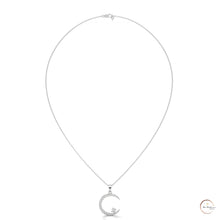 0.50 CT. Crescent Moon Diamond Pendant