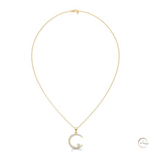 0.50 CT. Crescent Moon Diamond Pendant