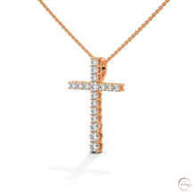 0.50 CT. Diamond Cross Pendant – Lab-Grown Luxury