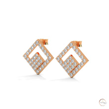 0.50 CT. Diamond Geometric Stud Earrings