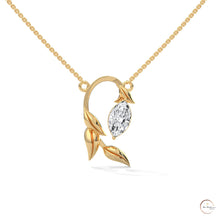 0.50 CT. Floral Marquise Diamond Pendant