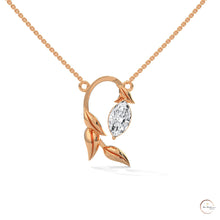 0.50 CT. Floral Marquise Diamond Pendant