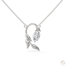 0.50 CT. Floral Marquise Diamond Pendant